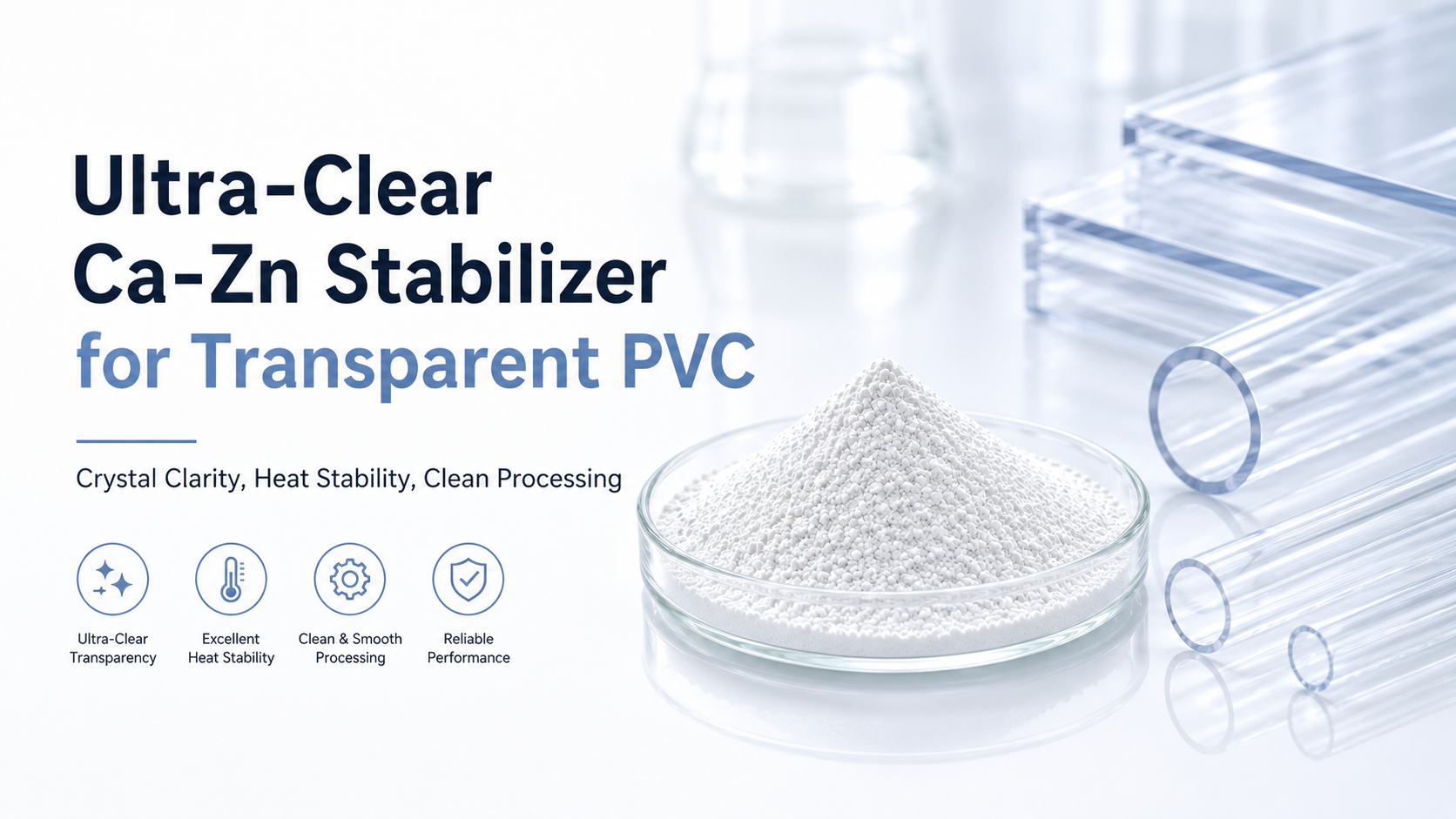 Ultra-Clear Ca-Zn Stabilizer for Transparent PVC: AIMSEA Solutions for High-Transparency Applications