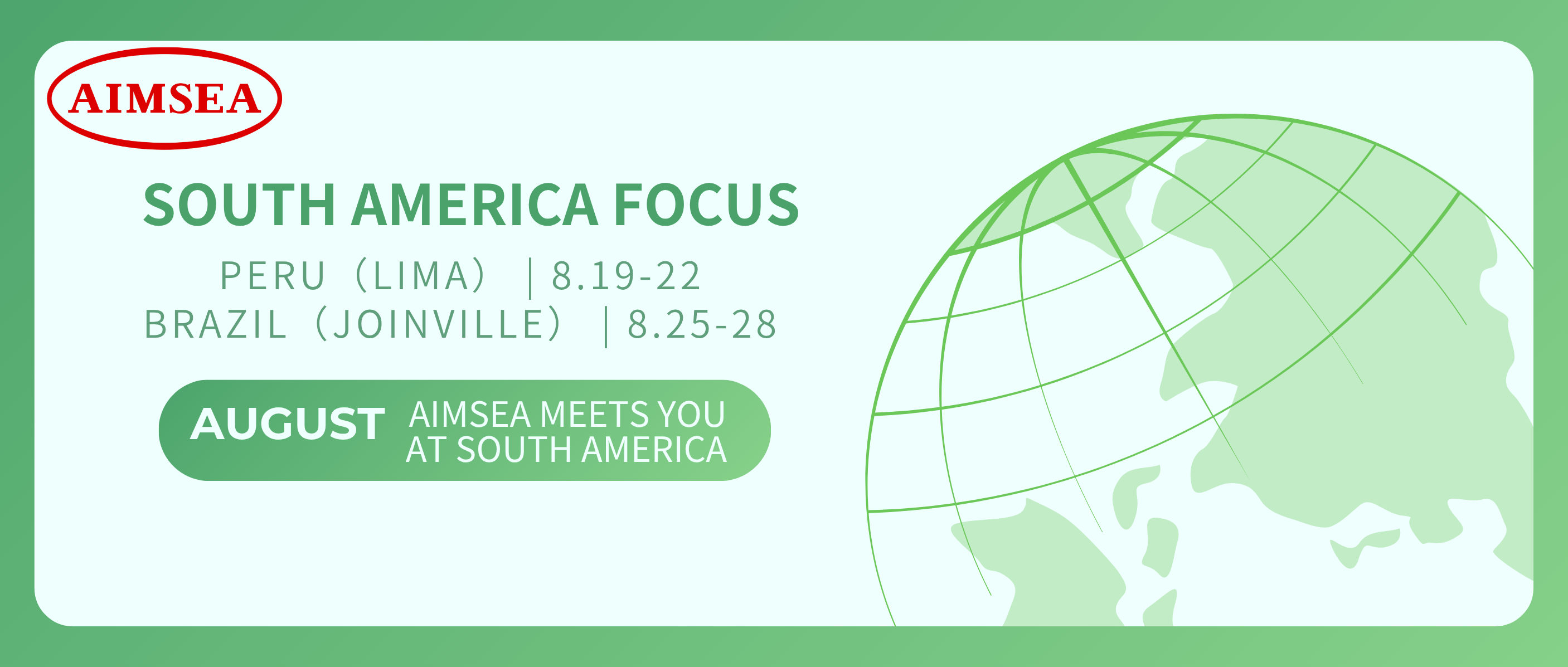 Spotlight on South America | AIMSEA Meets You in Peru & Brazil This August