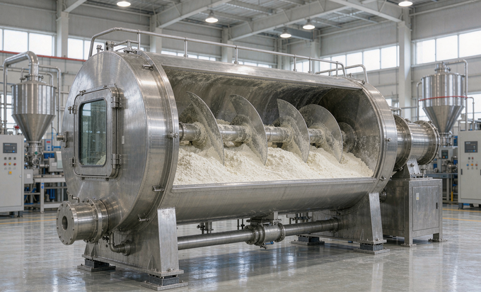 High-speed mixer blending PVC dry blend additives